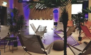 Ljusbar på beachfest i Stockholm som kan hyras