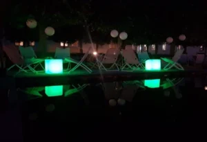 hyr ledkub för minglet