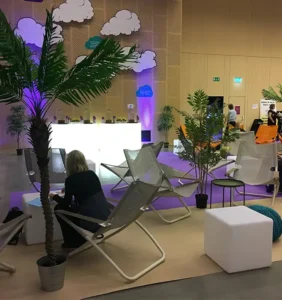 Strandparty på Strawberry Arena