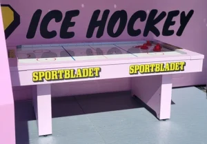 Hyra brandad aktivitet? Air hockey blir snyggt