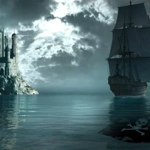 Hyra backdrop sjörövare till piratfesten