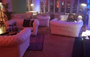 Orientalisk matta på företagsfest